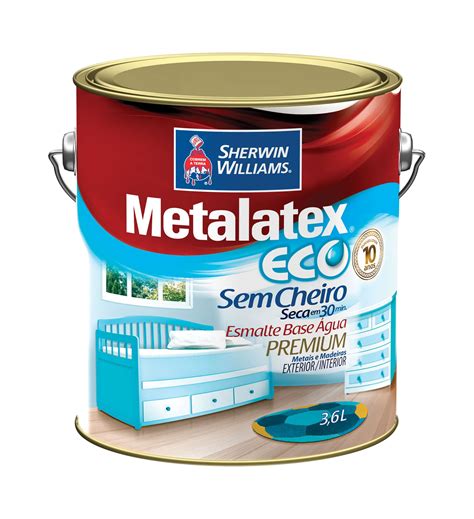 Tinta Esmalte Metalatex Eco Brilhante 3 6 Litros Branca Mercado Das