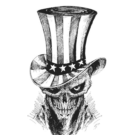 Skeleton Uncle Sam Svg Etsy