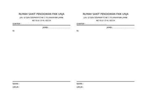 Kertas Resep Dokter 56 Koleksi Gambar