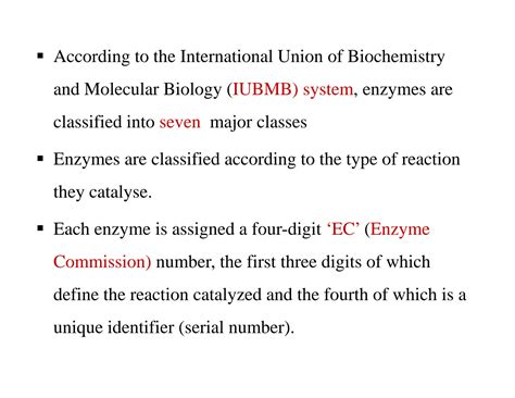 SOLUTION Enzyme Classification Studypool