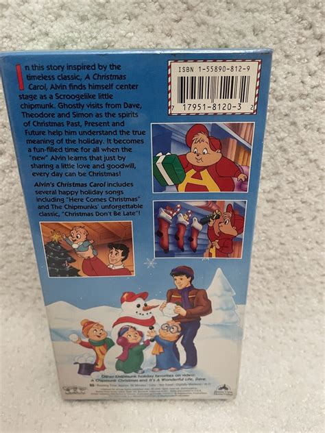 Alvin And The Chipmunks Alvins Christmas Carol Vhs 1994 For Sale