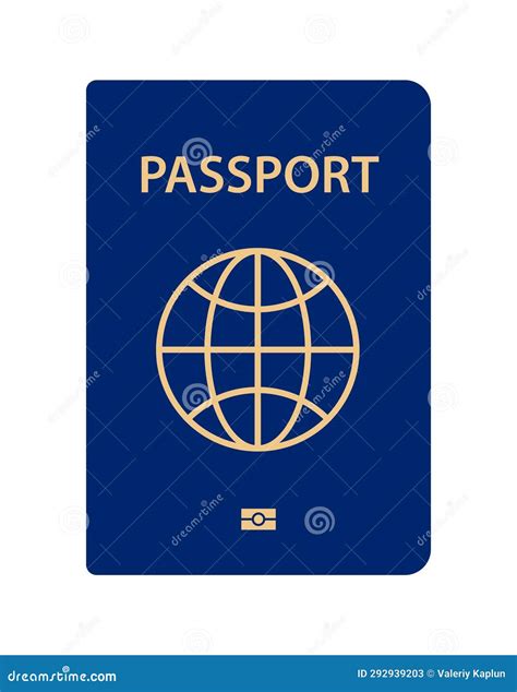 Passport Cover International Id Travel Document Stock Vector