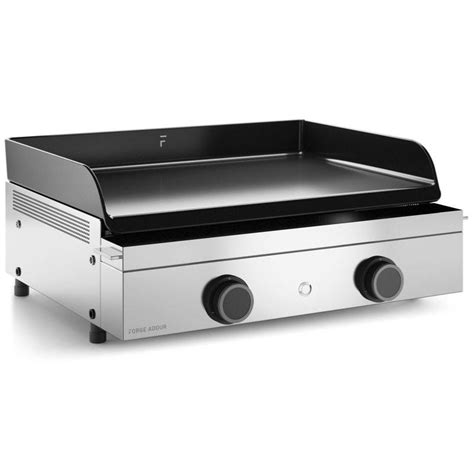 Plancha Origin Gaz 60 châssis Inox 2 brûleurs 6800W L637 x P553 x H