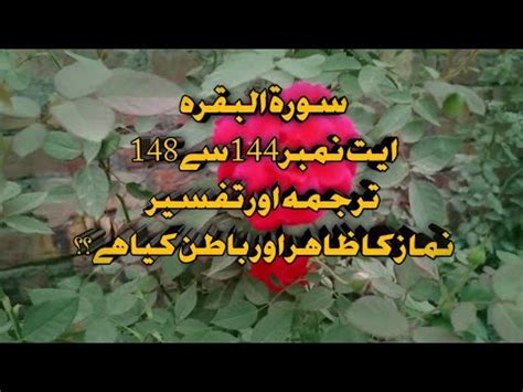 Surah Al Baqarah 144 148 With Tarjuma Or Tafseer Learn Quran