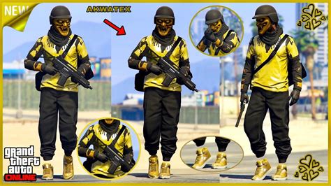 Avoir Une Nouvelle Tenue Modder Tryhard Or Et Noir Sans Codage Sur Gta