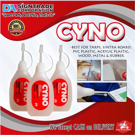 Cyno Adhesive Cyanoacrylate Industrial Super Glue Grams Shopee