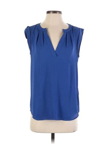 J Crew Women Blue Sleeveless Blouse 2 Ebay