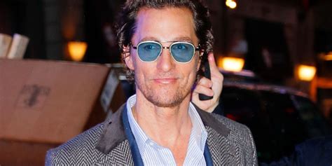 Matthew McConaughey’s Sports Blue Colored Sunglasses and We're Here for ...