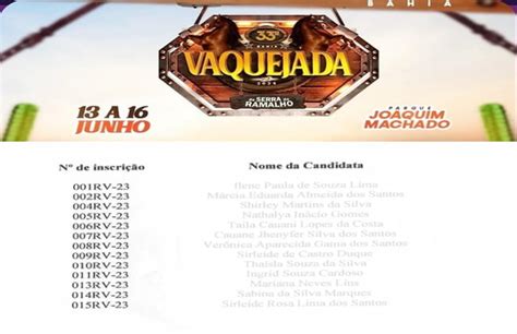 Prefeitura De Serra Do Ramalho Divulga Lista Oficial De Candidatas