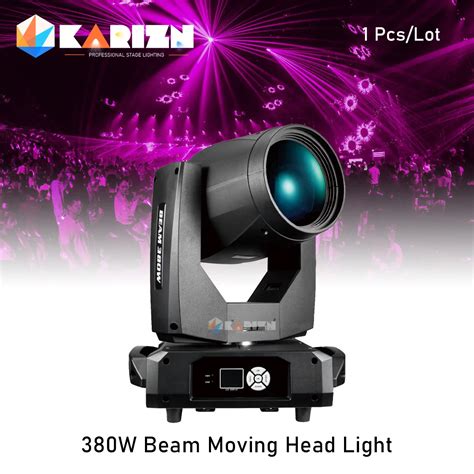 0 Tax 1Pcs Lyre 380W 20R Beam Moving Head Light 20R DJ Stage Lighting