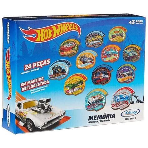 Jogo Da Memoria Hot Wheels Pecas Anos Xalingo Papelaria Pigmeu