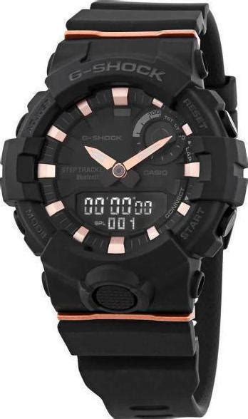 Casio G Shock G Squad Analog Digital Battery Chronograph Watch With Rubber Strap Black Gma B800