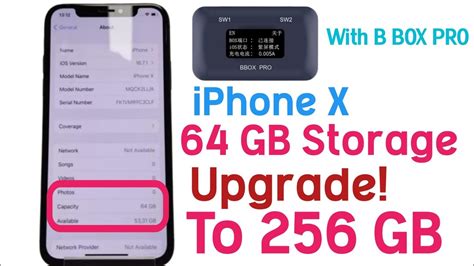 Upgrade Iphone X Gb Storage To Gb With B Box Pro Iphone Memory