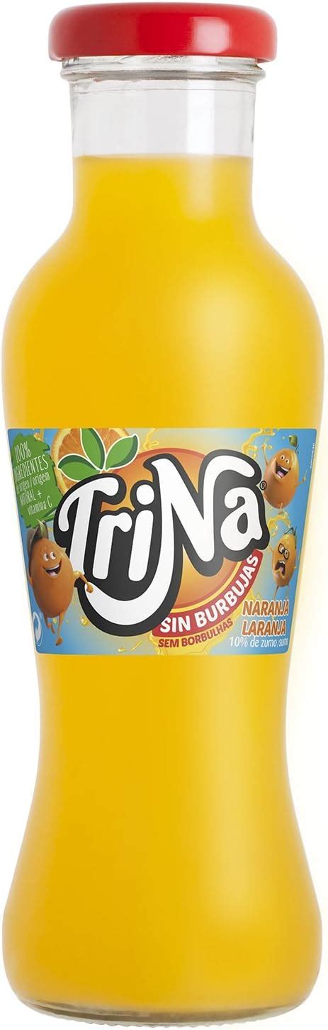 Trina Naranja Botella Vidrio Cl Amazon Es Alimentaci N Y Bebidas