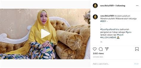 Kini Berhijab Roro Fitria Ungkap Alasannya Hijrah