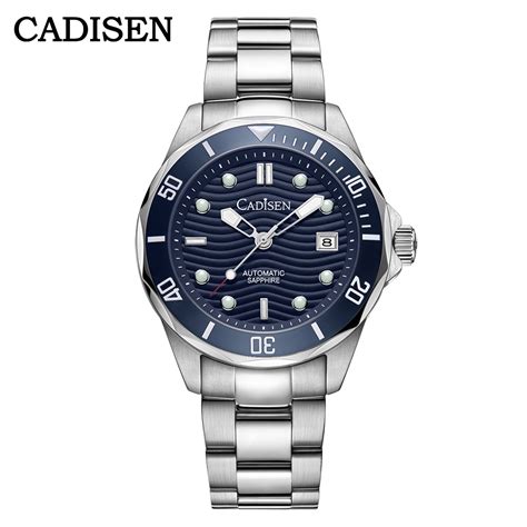 Cadisen Men Mechanical Watch Fashion Ceramic Bezel Automatic Stainless