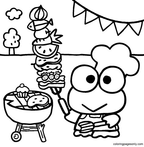 Keroppi Coloring Pages Printable For Free Download