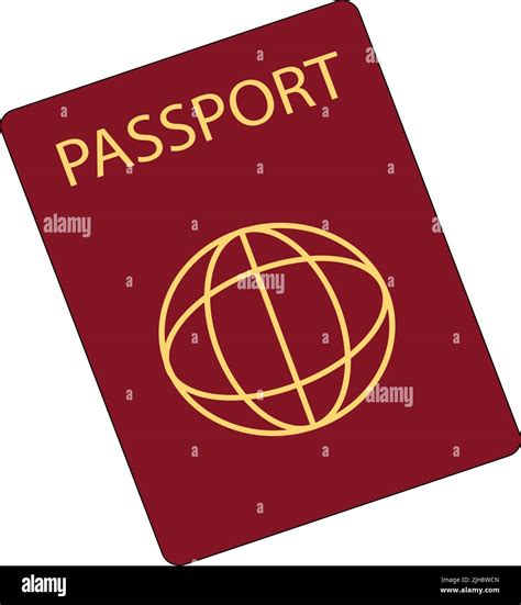 Realistic Passport Vector Design Illustration Isolated On White Background Stock Vector Image