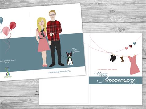 Anniversary Card by Meg Smiley on Dribbble