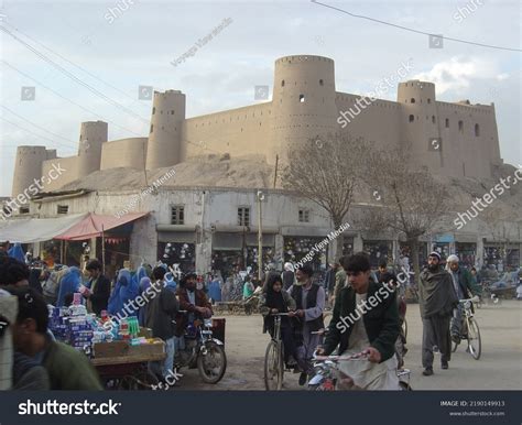 Ancient Herat Citadel Beyond Afghans Shop Stock Photo 2190149913