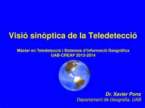 Ppt Visi Sin Ptica De La Teledetecci Powerpoint Presentation Free