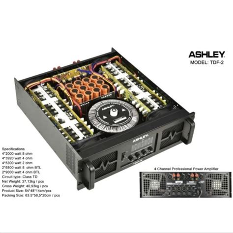 Jual Power Amplifier Ashley Tdf Class Td Channel Professional