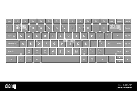 Vector illustration of keyboard view. Suitable for basic elements of ...