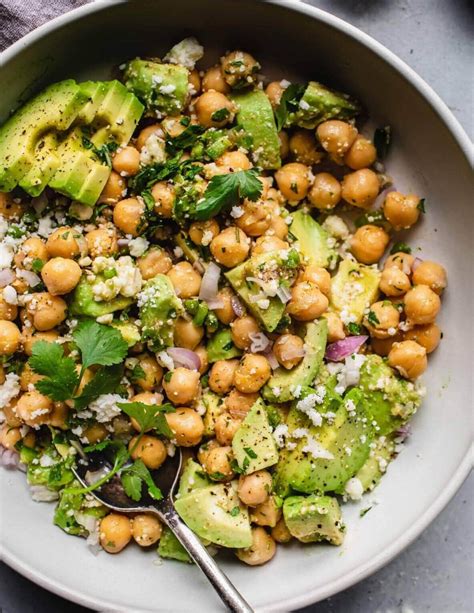 Avocado Crispy Chickpea Salad The Good Life