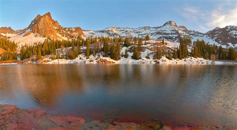 Sunset At Lake Blanche UT OC 2048x1132 R EarthPorn