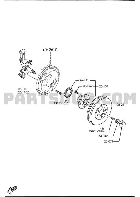 2 CHASSIS AXLE SUSPENSION BRAKE STEERING Mazda PROTEGE Canada 2002