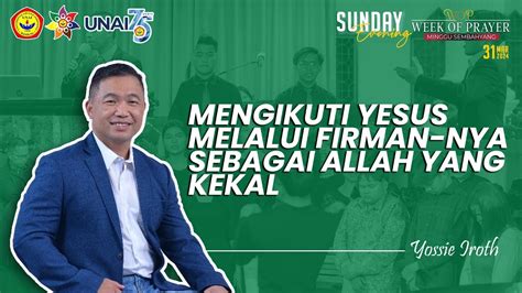 LIVE Mengikuti Yesus Melalui Firman Nya Sebagai Allah Yang Kekal