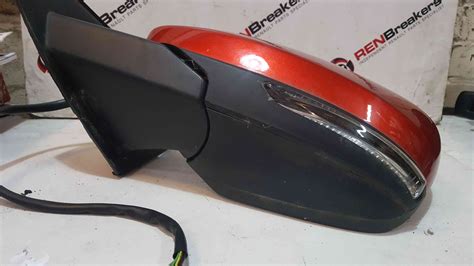 Renault Kadjar Passenger Ns Nsf Wing Mirror Power Fold Red