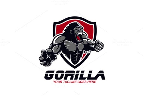 Gorilla | Logo templates, Gorilla, Logo design