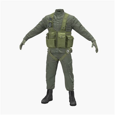 Uniforme 2 De Piloto De Helicóptero De Ee Uu Modelo 3d 79 3ds