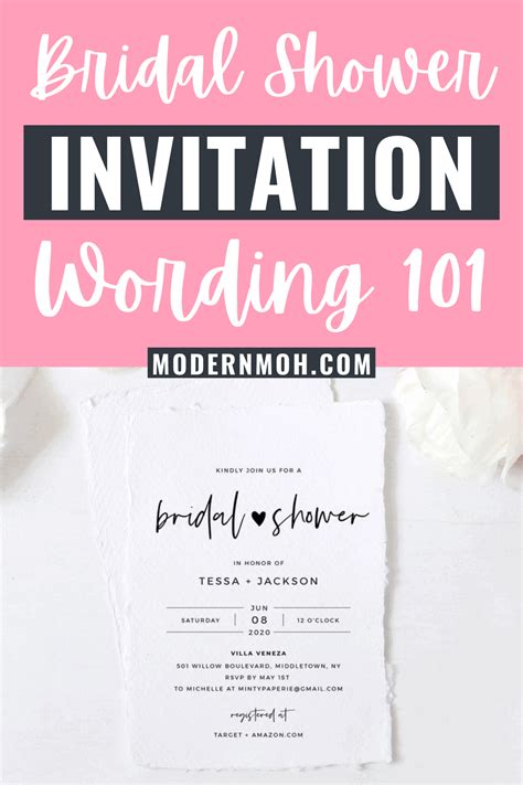 Bridal Shower Invitation Wording Must Have Details And Examples Artofit