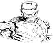 Coloriage Iron Man En Plein Vol JeColorie