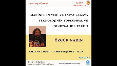 Zg R Narin Makineden Veri Ve Yapay Zekayateknolojinin Toplumsal Ve