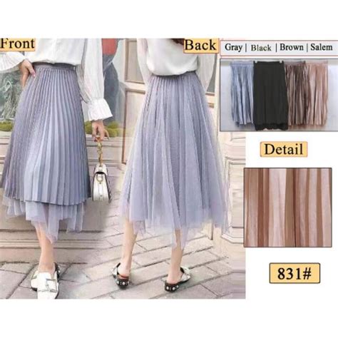 Jual Bisa Cod Rok Midi Tutu Bolak Balik Import Rok Bolak Balik