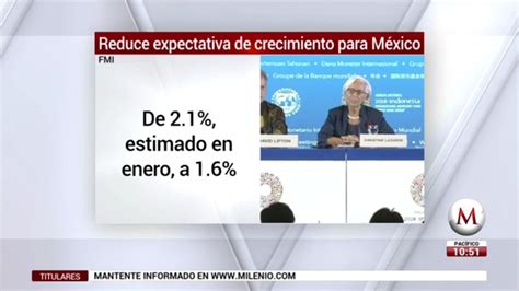 Fmi Reduce Expectativa De Crecimiento Para México Grupo Milenio