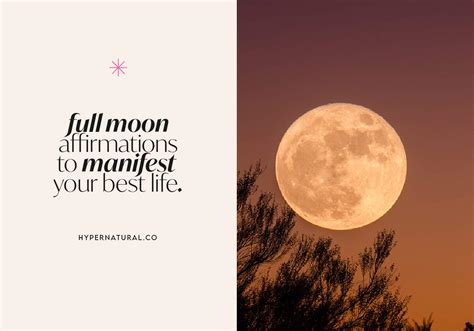 49 Full Moon Affirmations to Manifest Your Best Life in 2024 | Hypernatural