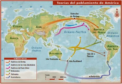 Historia Mapa Del Poblamiento De America