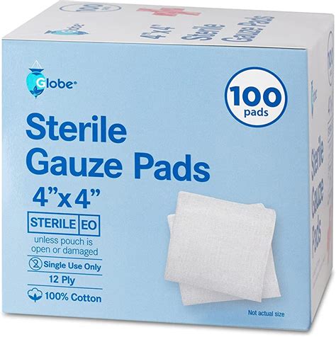 Globe Sterile Gauze Pads 4x4 Atlantic Health