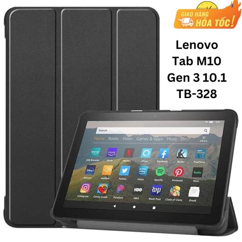 Bao Da Cover Cho Máy Tính Bảng Lenovo Tab M10 Gen 3 10 1 Tb 328 Smart