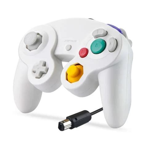 Blanc Manette De Jeu Filaire Pour Nintendo Cube Contr Leur De Jeu