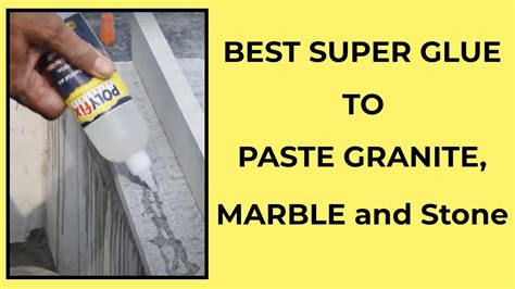 Paste Granite Marble And Stone Together Instantly Instant Glue For Stone Pasting Youtube