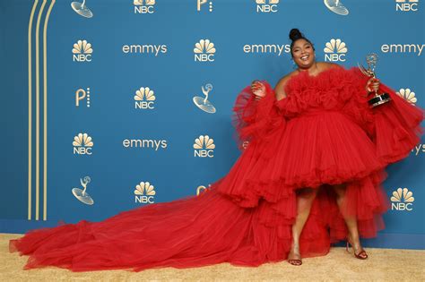 Lizzo Just Ted Her Iconic 2022 Emmy Awards Tulle Gown To A Fan