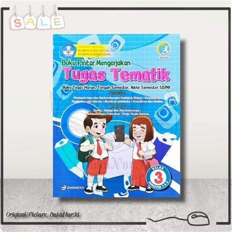 Jual Buku Pintar Mengerjakan Tugas Tematik SD MI Kelas 3 Kurikulum 2013