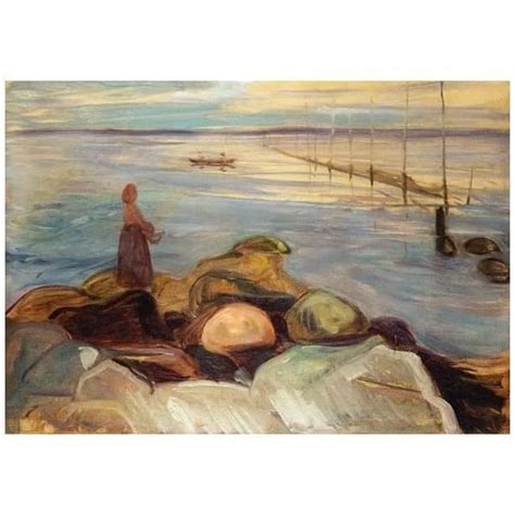 Toile De Qualité Musée À Encadrer Sur La Côte Edvard Munch 60 X 40