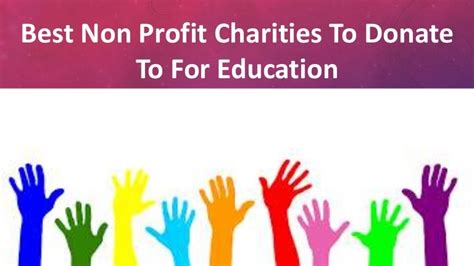 Best Non Profit Charities To Donate To For Education