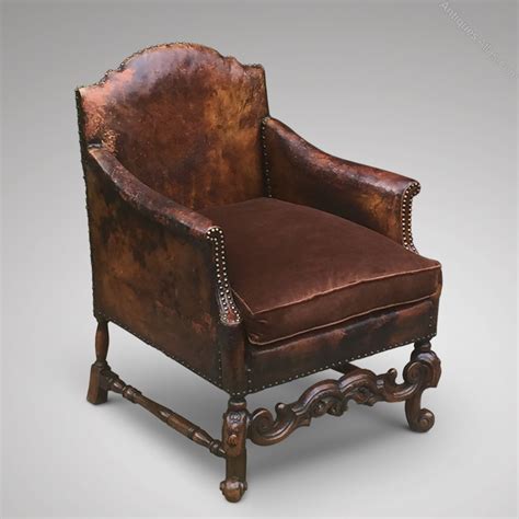 Antique Leather Armchair Antiques Atlas